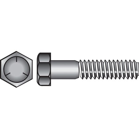 Hillman Grade 5 Hex Head Cap Screw, Steel 200003